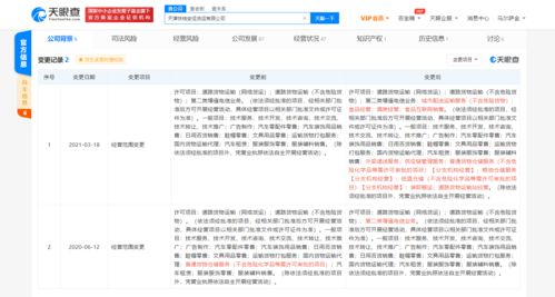 滴滴貨運(yùn)經(jīng)營范圍新增外賣遞送服務(wù) 食品互聯(lián)網(wǎng)銷售等